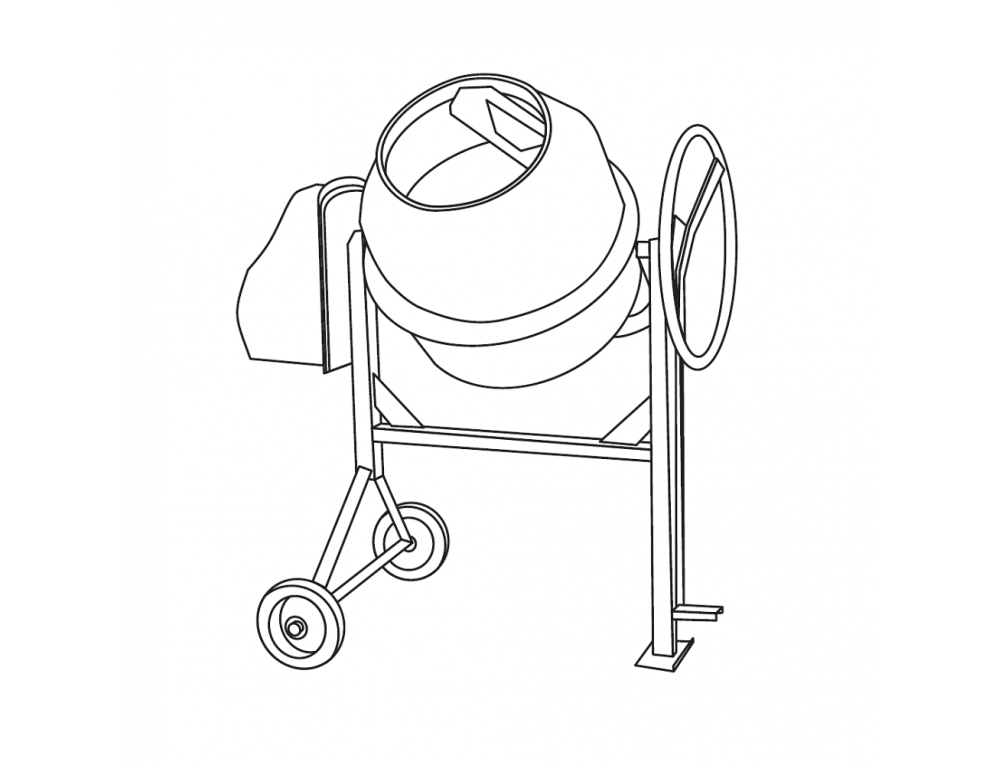 Бетономешалка Кентавр БМ-160-3НН